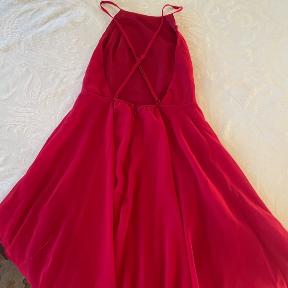 Lulu’s Red Mini Dress - Picture 5 of 5